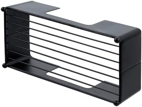 MyGift Modern Matte Black Metal Paper Towel Holder