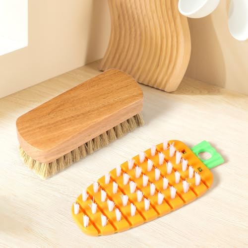 SXoonKing Vegetable Brush Set 2PCS Cleaning Tools for Potatoes Carrots Fruits