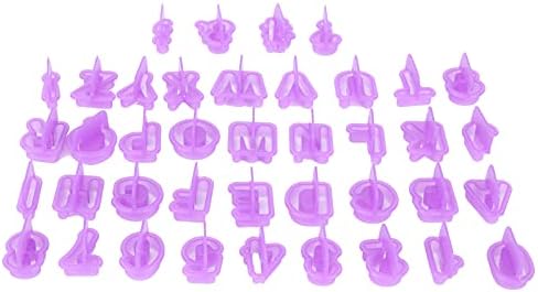 40Pcs Alphabet Number Silicone Biscuits for Baking