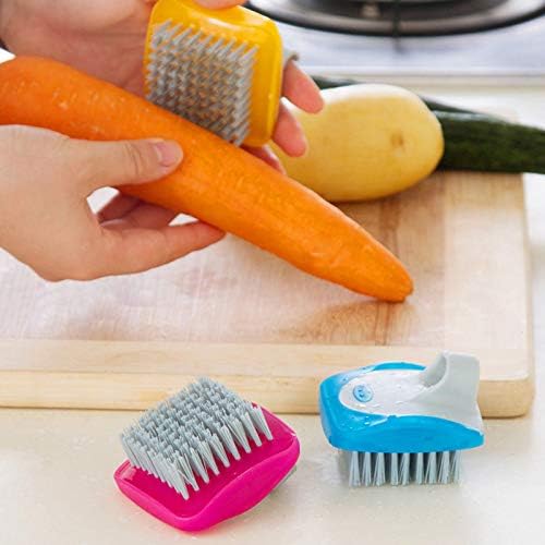 QUANXILXU 2 Pcs Vegetable Brush with Flexible Design