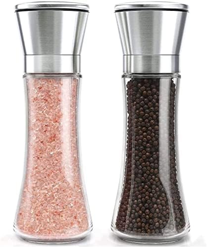 TIANYUU Salt Pepper Grinder Set with Adjustable Coarseness 1