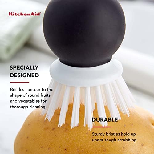 KitchenAid Soft Grip Vegetable Brush 205 Inch Black