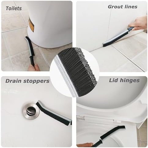 SpassLeben 2PCS Hard Bristle Crevice Cleaning Brush