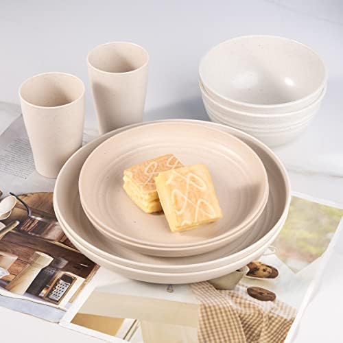 Supernal Wheat Straw Dinnerware Set 16pcs