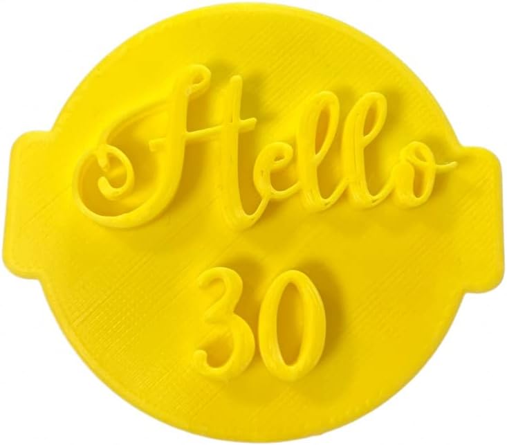 Hello 30 Embosser No 133 - Baking Decoration Stamp