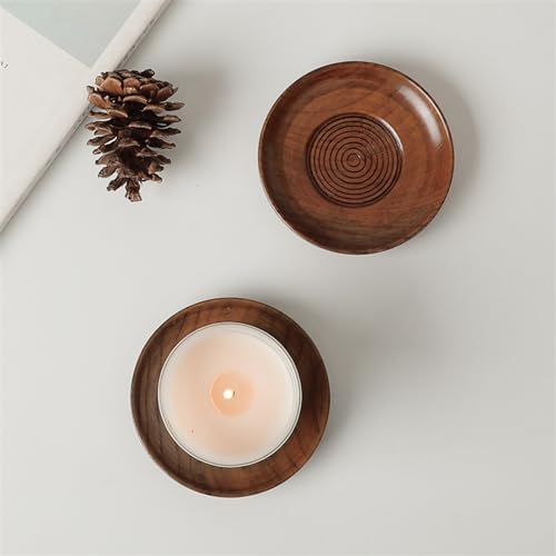 Solid Wood Wine Glass Deli Topper with Coaster Holder 5pcs