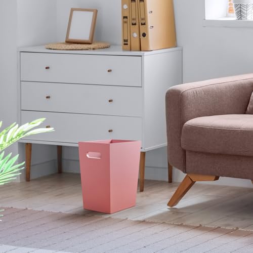 Small 2 Gallon Wooden Trash Can with Handles