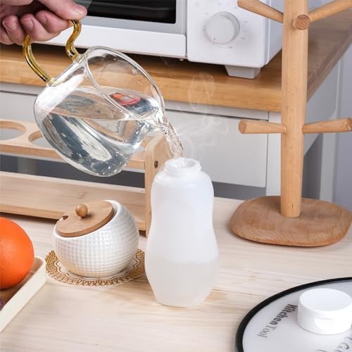 RAMFIYN 6-Pack Condiment Squeeze Bottles 12oz Flip Top
