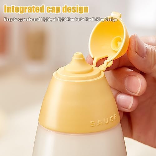 ORIJOYNA 18 oz Condiment Squeeze Bottles 3-Pack