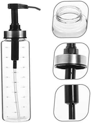 500ml Glass Stainless Steel Squeeze Sauce Bottle