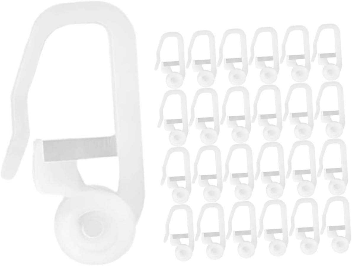 LIFKOME 50pcs Shower Curtain Hooks