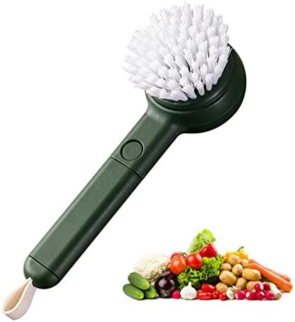 Ganganmax Vegetable Cleaner Brush with Peeler 2-in-1 Green