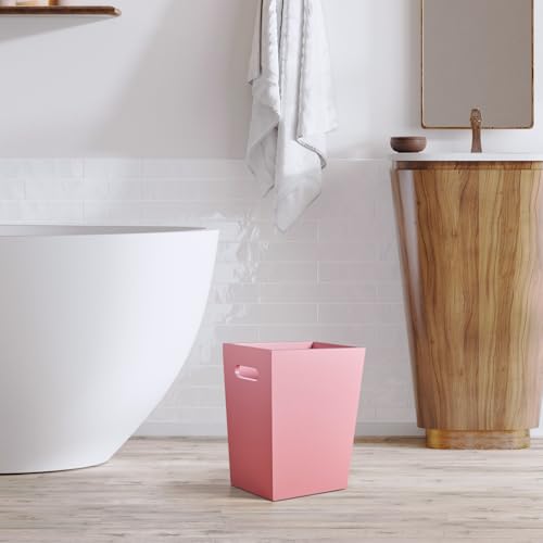 Small 2 Gallon Wooden Trash Can with Handles