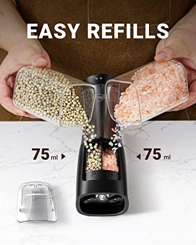 SANGCON 2 in 1 Electric Salt Pepper Mill Set