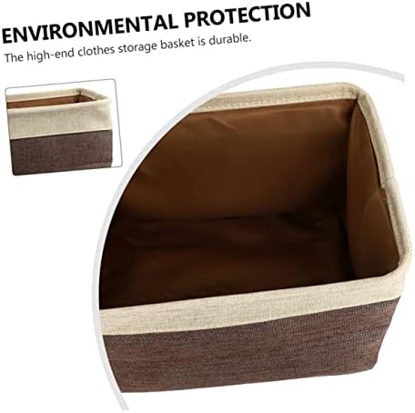 Folding Wicker Storage Basket with Lid for Home Organization 1