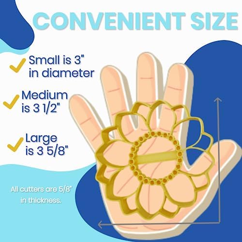 Hearts Treasure Sunflower Cookie Cutters 3 Pack 1