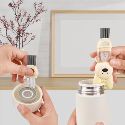 4 in 1 Cup Lid Cleaning Brush Set 3pcs 1