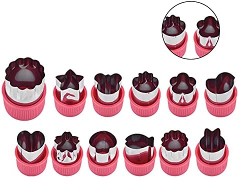 CUICUI 12Pc Set Mini Vegetable Fruit Cutter Mold Baking Tools 1