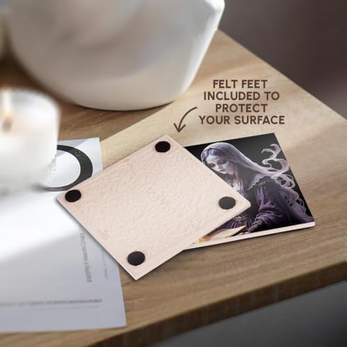3dRose Gothic Ghost Book of Spells Coasters Set