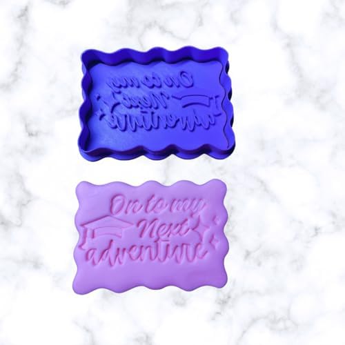 Graduation Cookie Cutter and Stamp 4 Inches