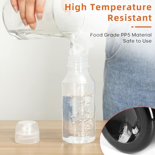VOOCAT 8 oz Condiment Squeeze Bottles Set of 4