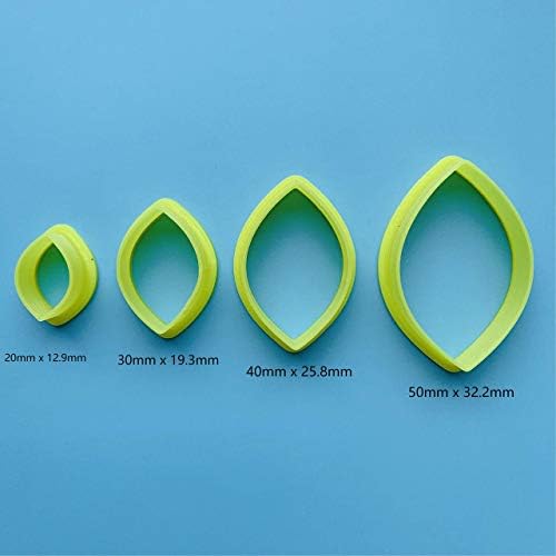 CHENRUI Set of 4 Cat Eye Shape Polymer Clay Cutters 1