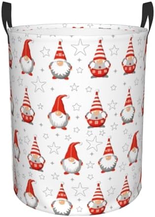 Gnomes Foldable Laundry Hamper with Handles M 1