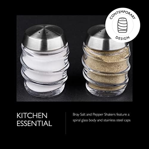 Cole Mason Bray Salt Pepper Shaker Set - Clear