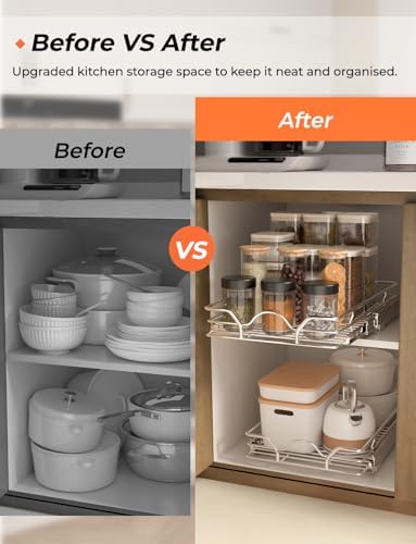 StorageWorks Pull Out Cabinet Organizer 14L x 21W x 37H