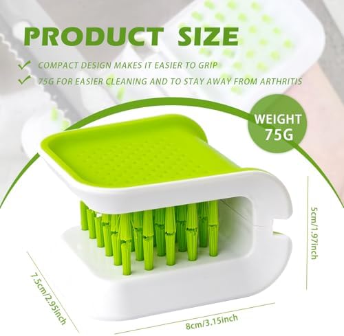 Kearning Openable Knife Brush with Handgrip - Green
