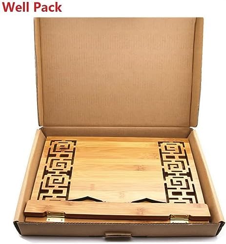 Adjustable Bamboo Book Stand with Foldable Design 1