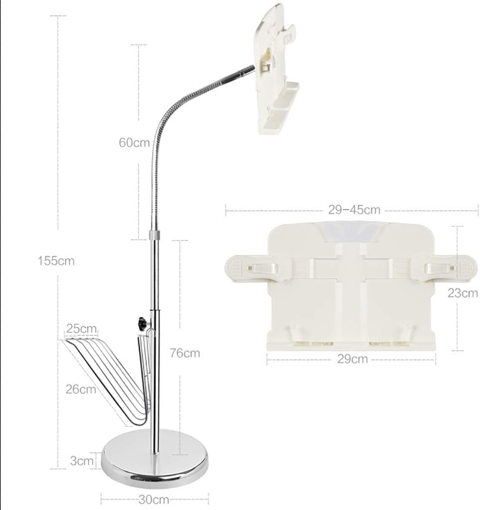 Hands Free Book Stand with 360 Rotating and Adjustable Height