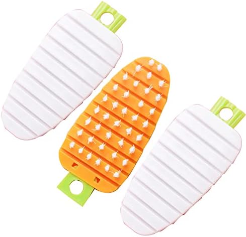 Qishing 3 Pack Flexible Fruit Veggie Brush