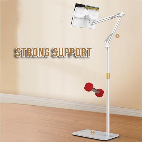 Adjustable Floor Stand with 180-Degree Rotatable Metal