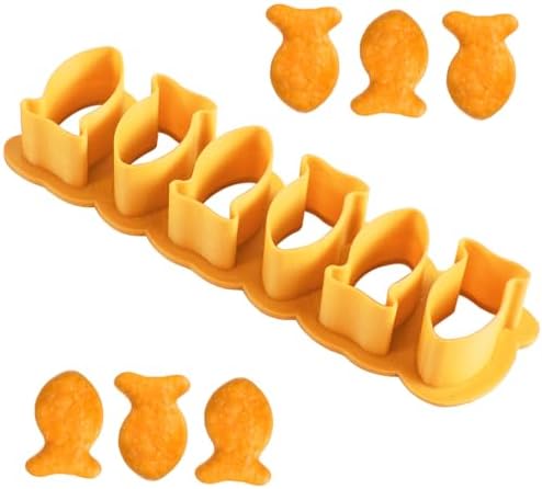 Mini Goldfish Cookie Cutter Set 6 Pieces Yellow