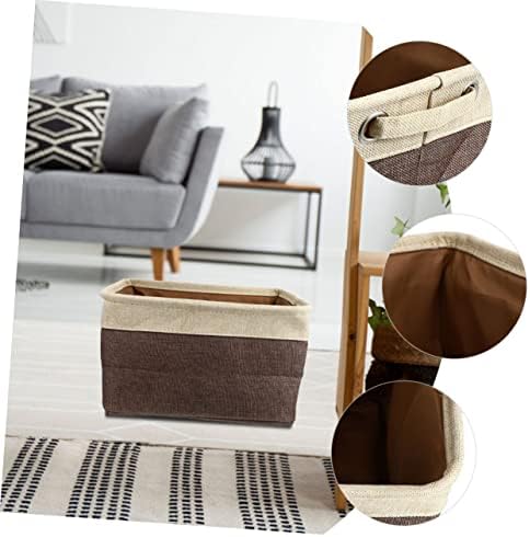 Folding Wicker Storage Basket with Lid for Home Organization 1