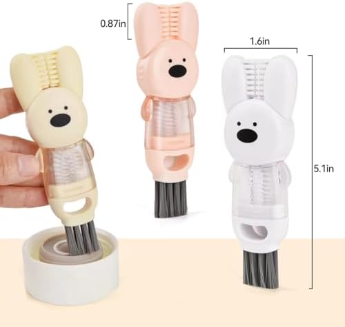 4 in 1 Cup Lid Cleaning Brush Set 3pcs 1