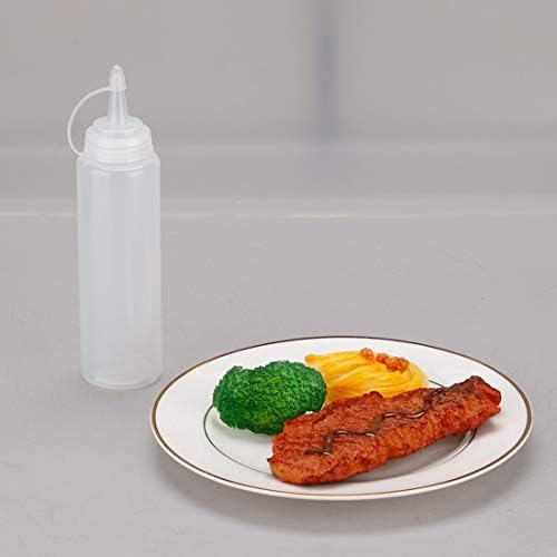 Uxcell 8oz Squeeze Bottle with Cap for Condiments and Kitchen Use