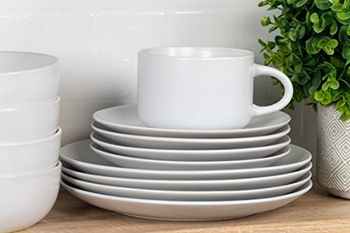 10 Strawberry Street Wazee Matte Coupe Dinnerware Set of 16 1