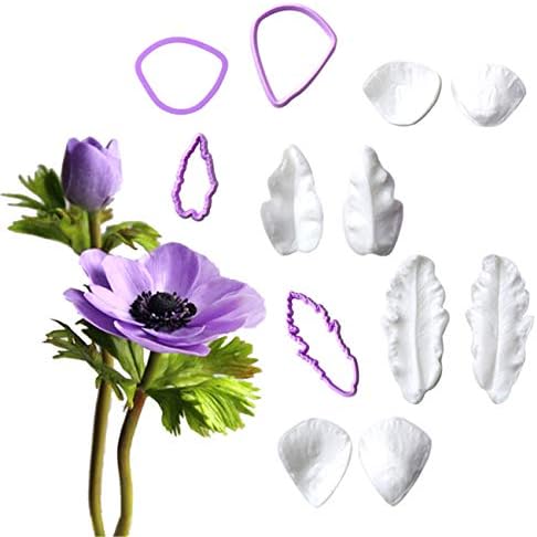 GGW Anemone Fondant Mold Set 12PCS