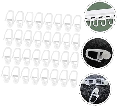 LIFKOME 50pcs Shower Curtain Hooks