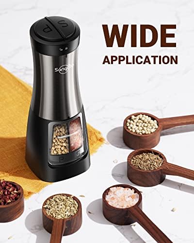 SANGCON 2 in 1 Electric Salt Pepper Mill Set