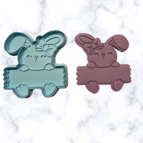 Easter Bunny Cookie Cutters 4 Designs for Baking