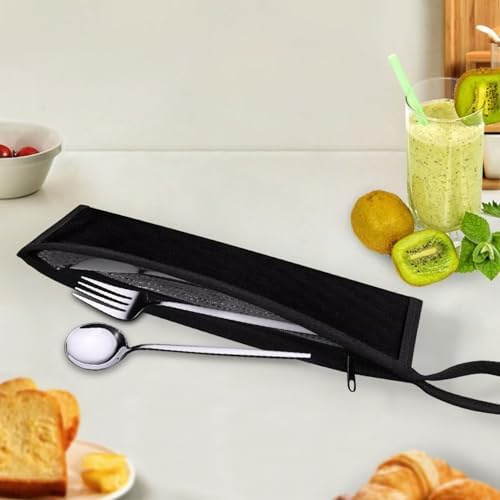 COEQINE Purple Cute Cutlery Bag with Keychain 1