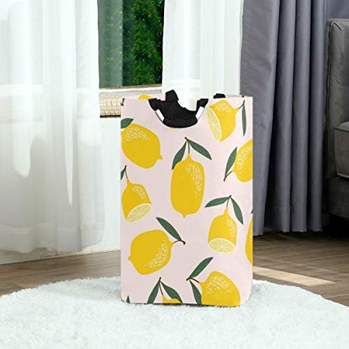 MOYYO Trendy Lemons Laundry Basket Foldable