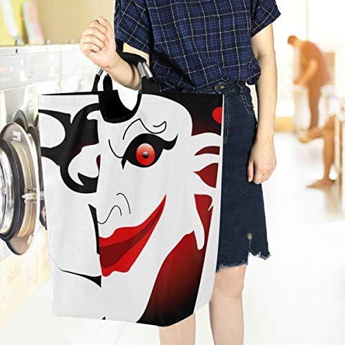 visesunny Funny Poker Laundry Hamper with Handle