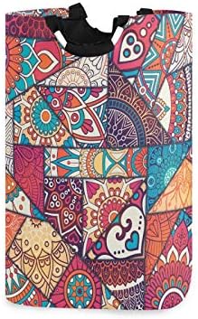 Susiyo Vintage Mandala Laundry Basket Foldable