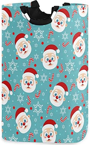 visesunny Large Capacity Laundry Hamper with Santa Design