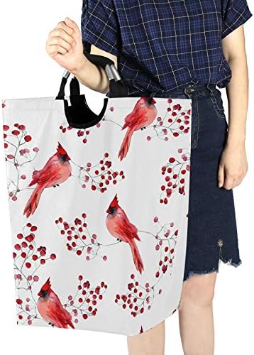 Susiyo Foldable Laundry Basket with Handles and Unique Pattern Design