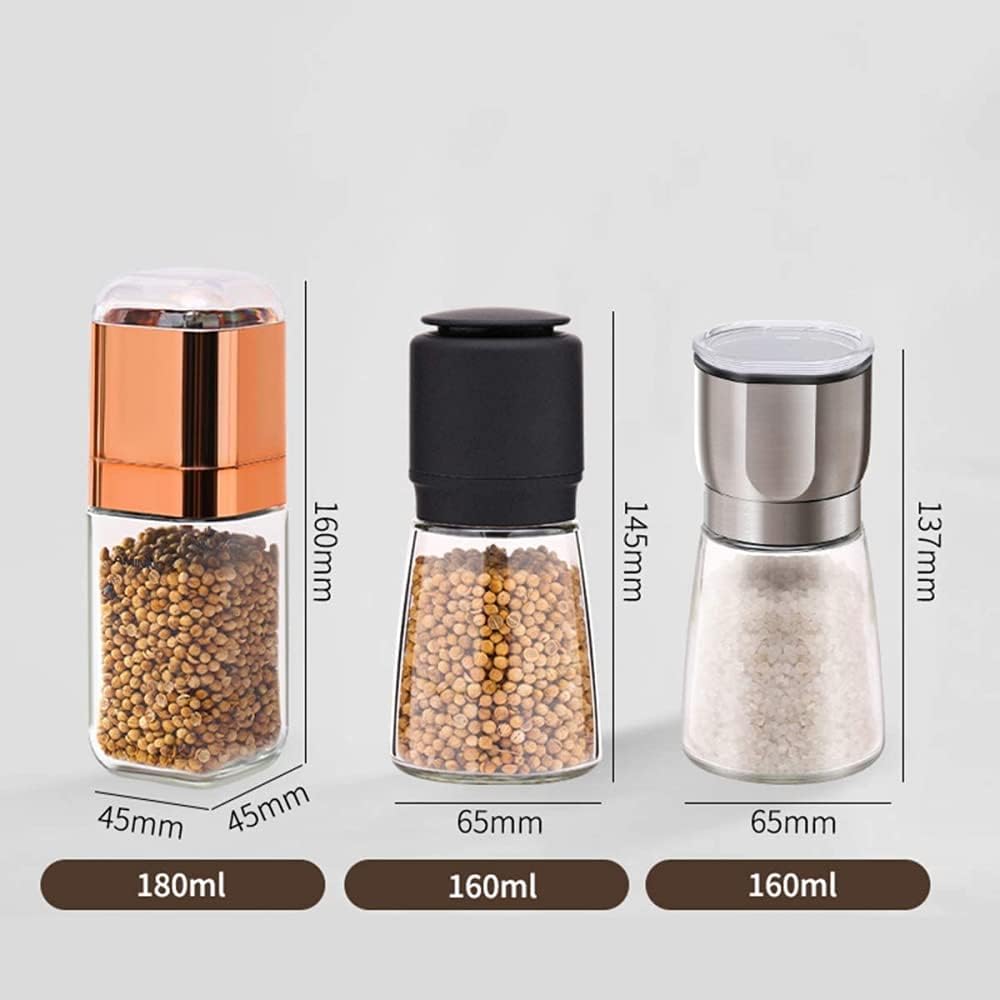 Salt and Pepper Mill Set with Adjustable Coarseness